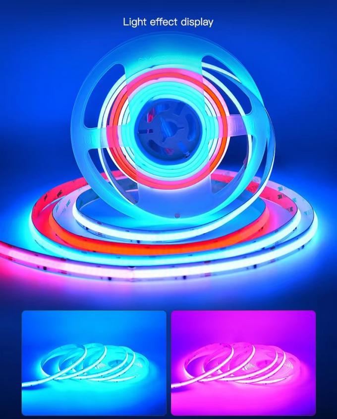 Komersial Magic COB LED Strip Dream Full Color DC 24V Adresable 1