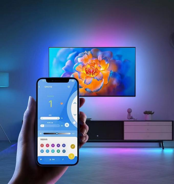 Komersial Magic COB LED Strip Dream Full Color DC 24V Adresable 6