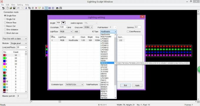 4096 piksel Salve DMX LED Controller H802RA 4 Port Aluminium Alloy Material 1
